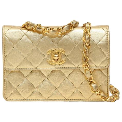 chanel vintage bag gold hardware|metallic gold chanel bag.